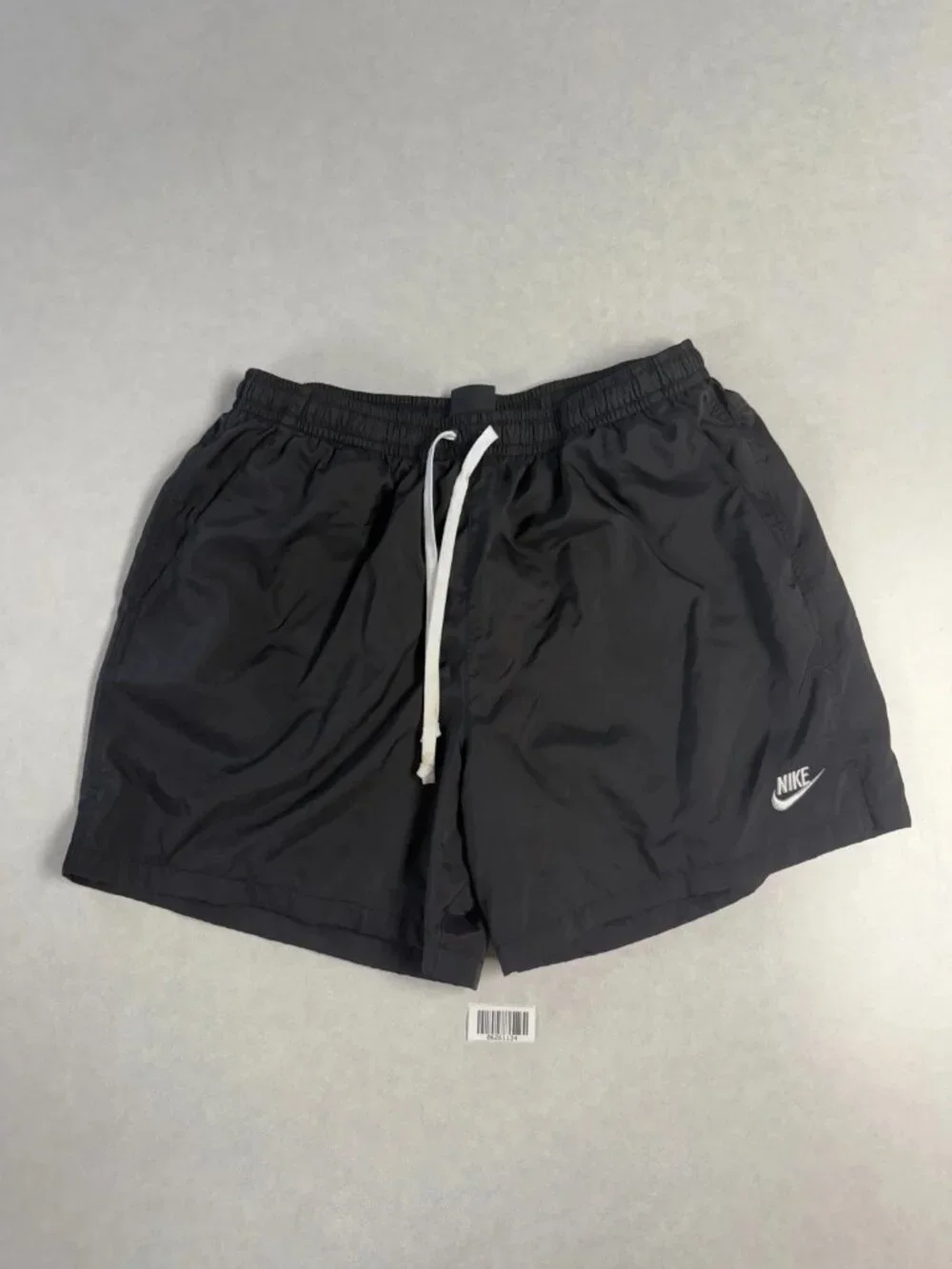 WORN Nike Sportswear Essentials Woven Flow Shorts Drawstring Black Size XXL